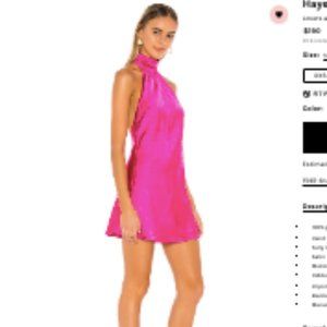 Lovers + Friends Hayes Halter Mini Dress Magenta